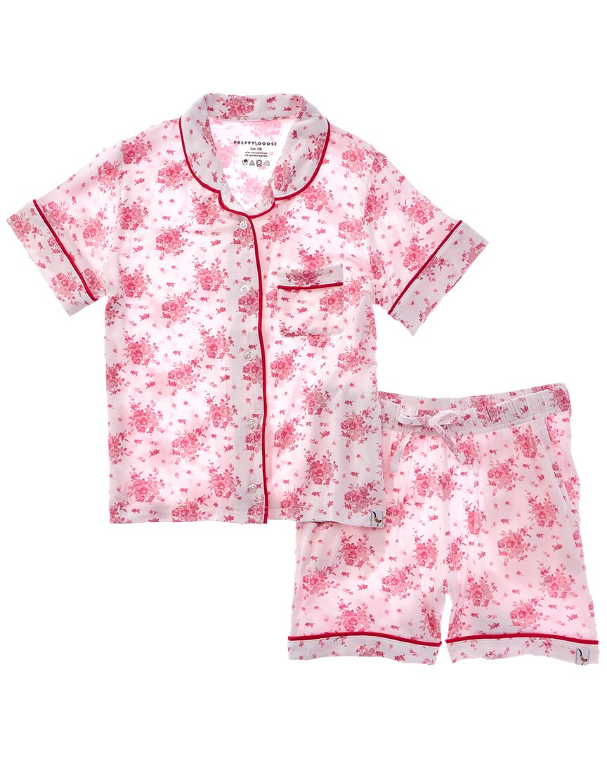 Preppy Goose 2Pc Pajama Set Pink