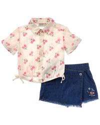 Scotch & Soda 2Pc Shirt & Skort Set