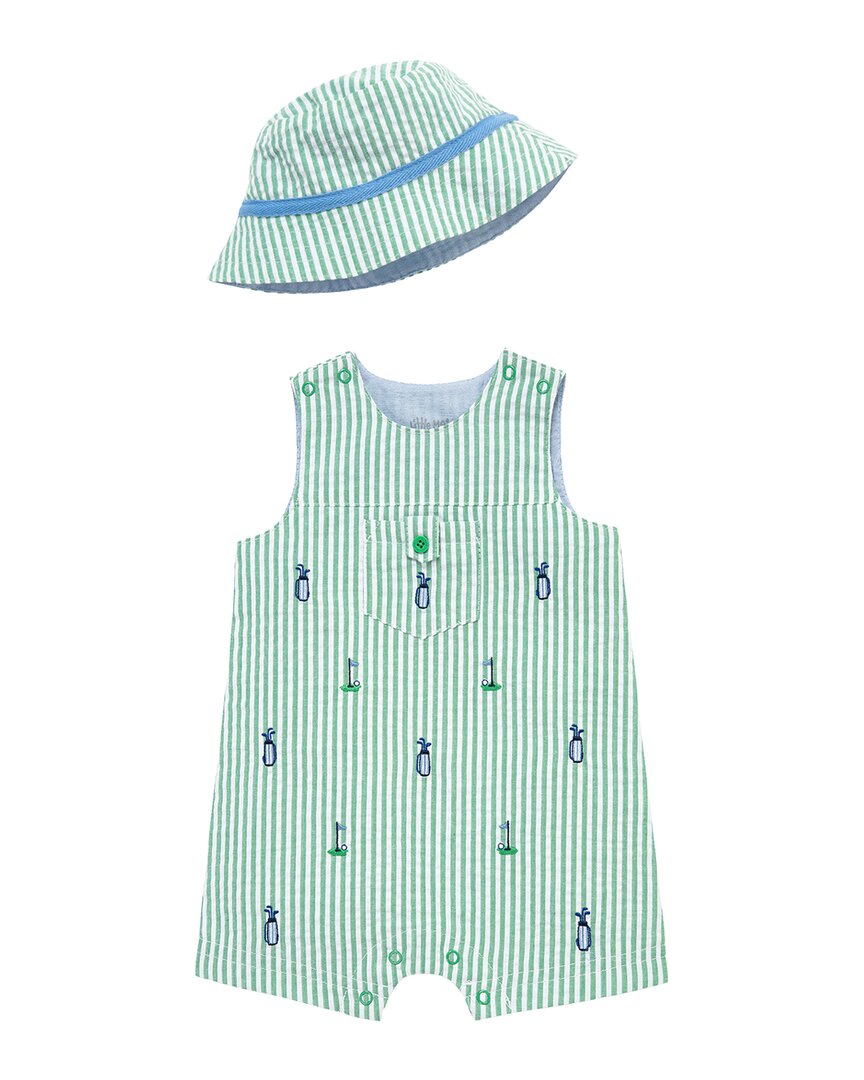 Little Me Golf Sunsuit & Hat