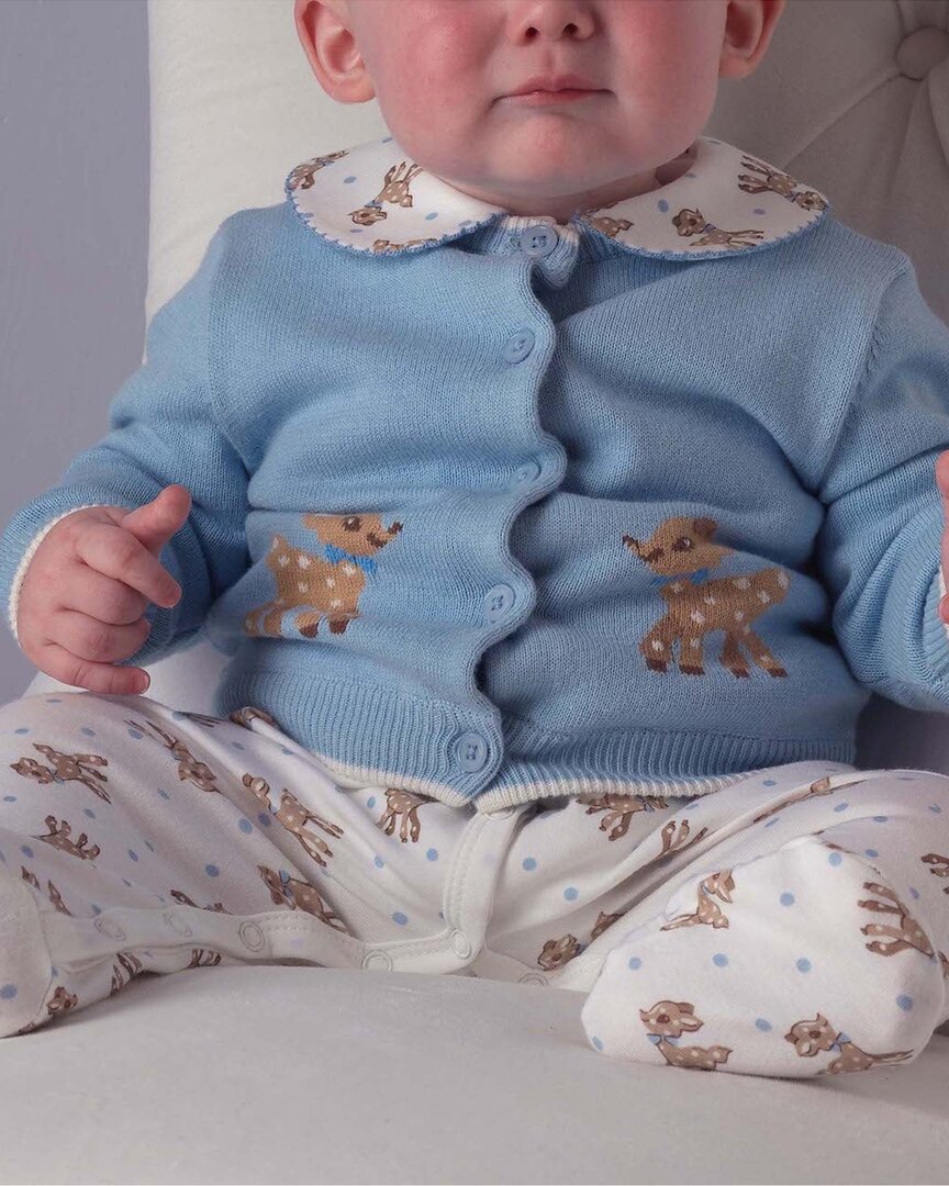 Rachel Riley Rachel Riley Blue Fawn Cardigan