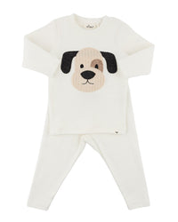oh baby! Oh Baby! Puppy Face Applique 2Pc Set