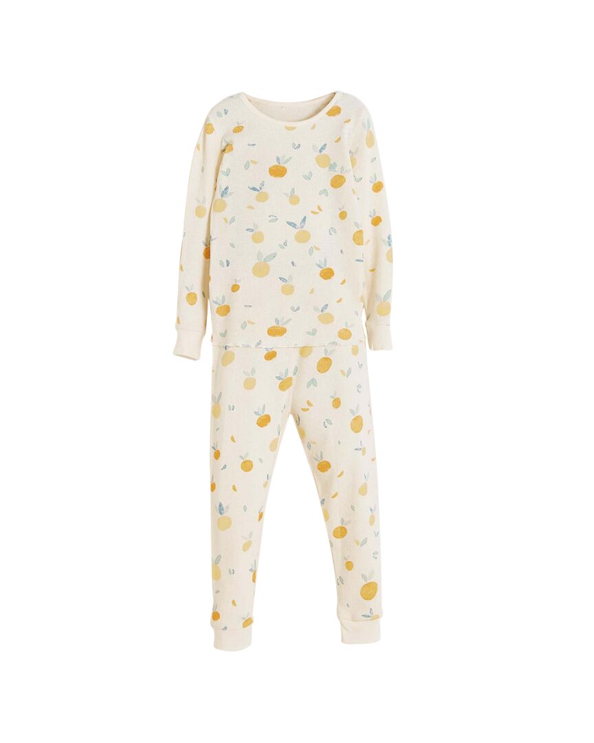 Babycottons Nature 2Pc Waffle Snug Pajamas