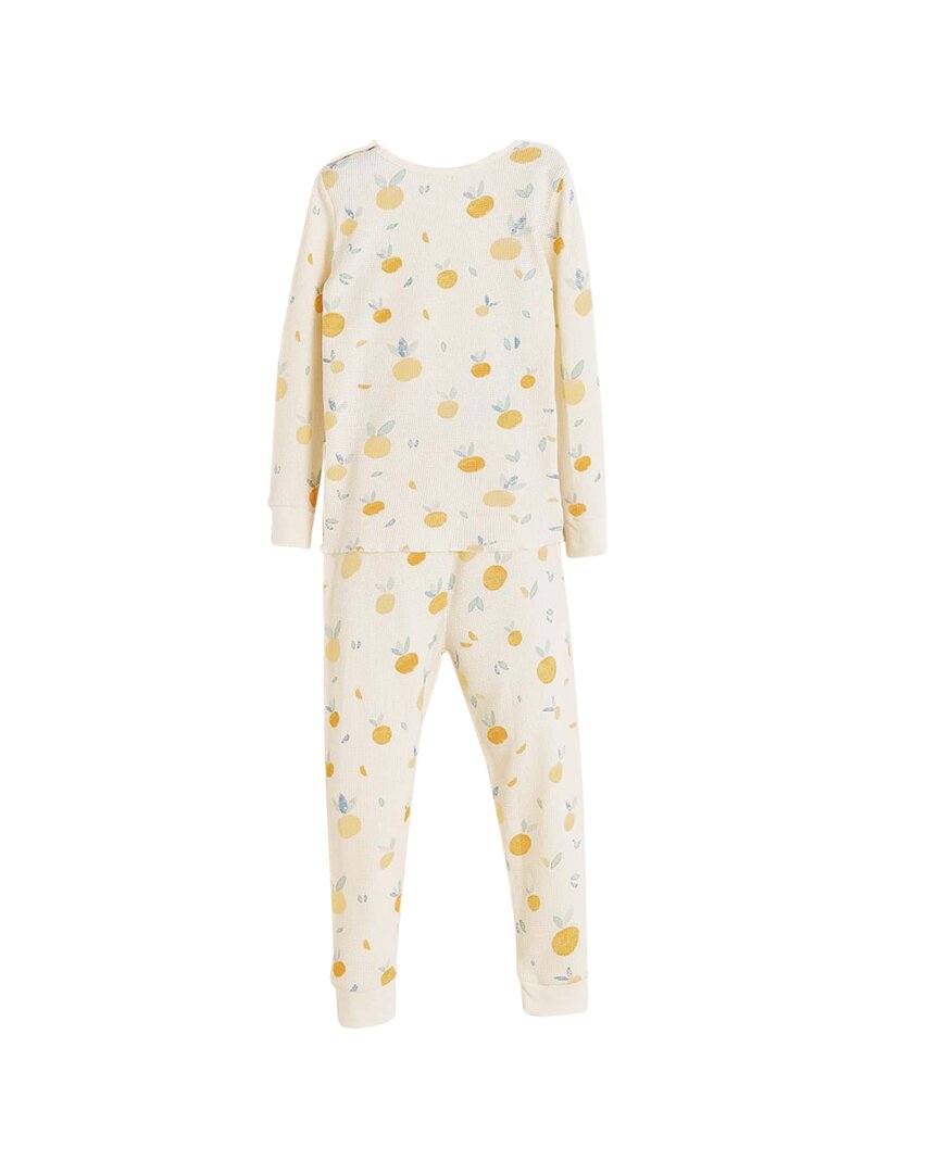 Babycottons Nature 2Pc Waffle Snug Pajamas