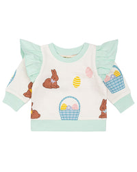 Monica + Andy Double Ruffle Sweatshirt