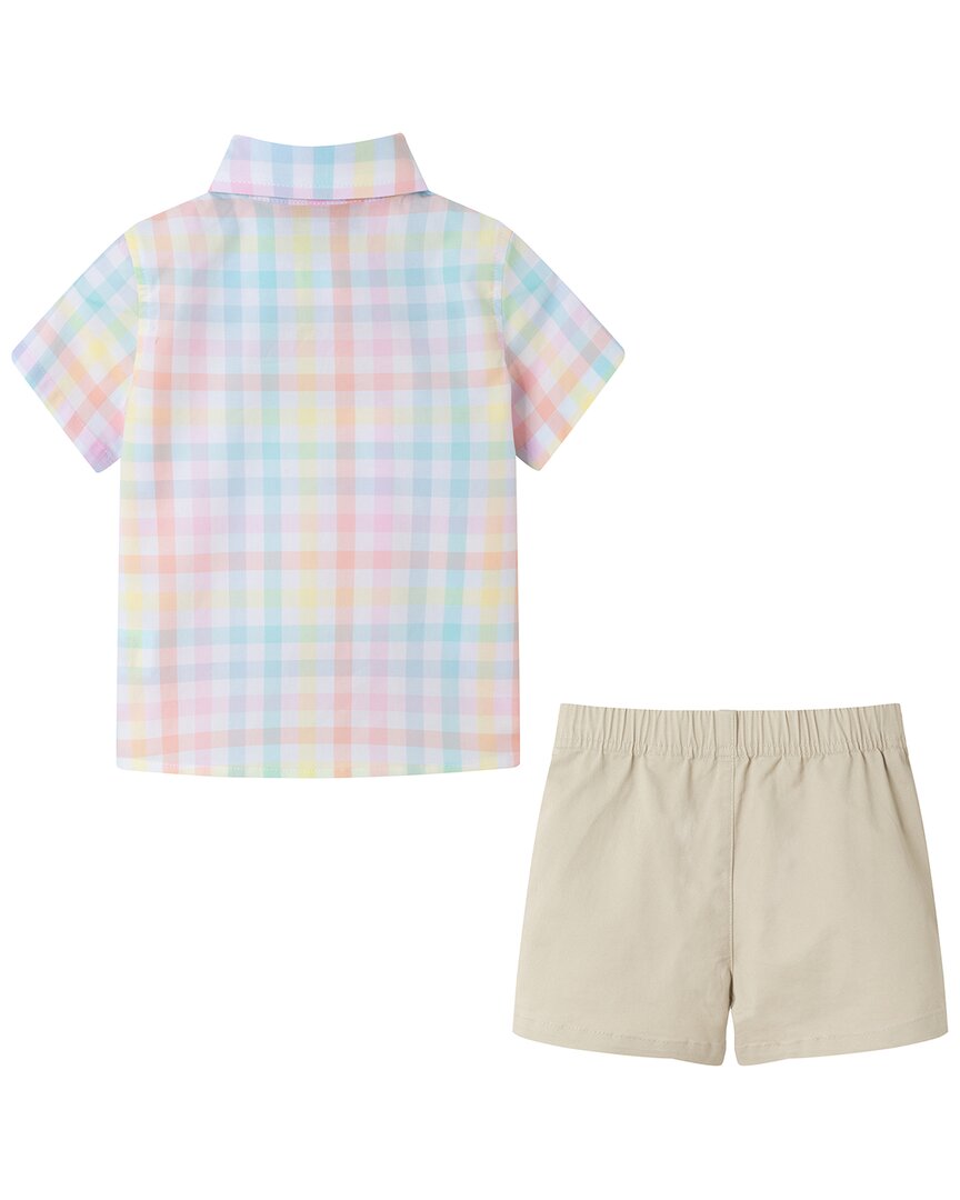 Andy & Evan 4Pc Plaid Suspender Set