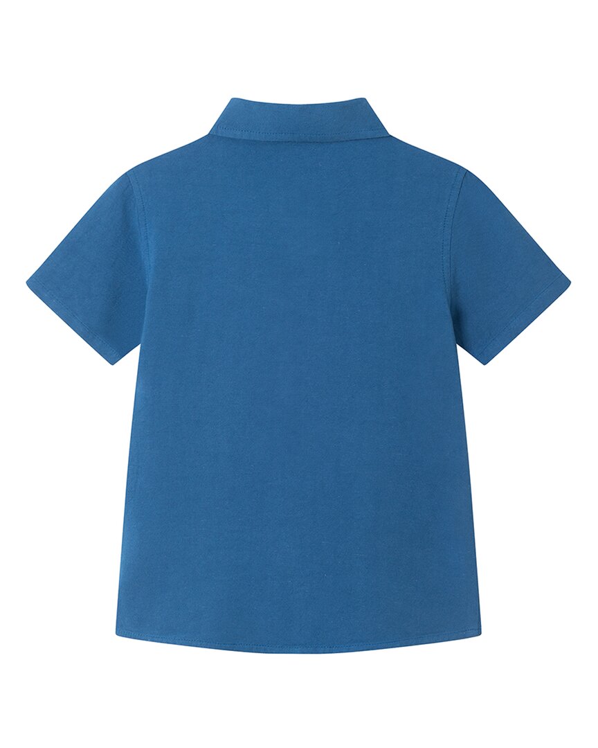 Andy & Evan Button Front Linen-Blend Shirt