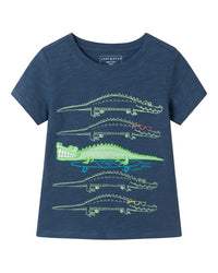Andy & Evan Slub Croc Applique Graphic T-Shirt