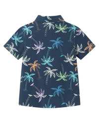Andy & Evan Multi Palms Gauze Button-Down Shirt
