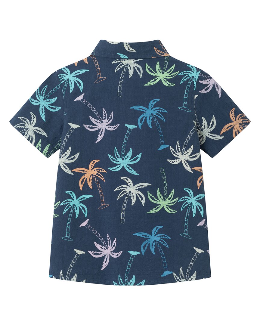 Andy & Evan Multi Palms Gauze Button-Down Shirt