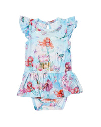Bums & Roses Bums & Roses Mermaid To Be Cap Sleeve Ruffle Dress