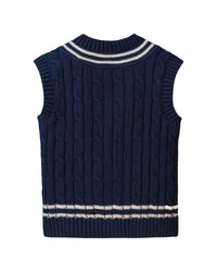 Hope & Henry Cable Tennis Sweater Vest