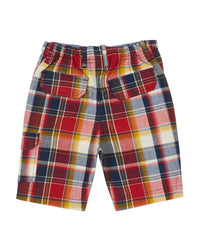 Peek Kids Rocco Plaid Cargo Short