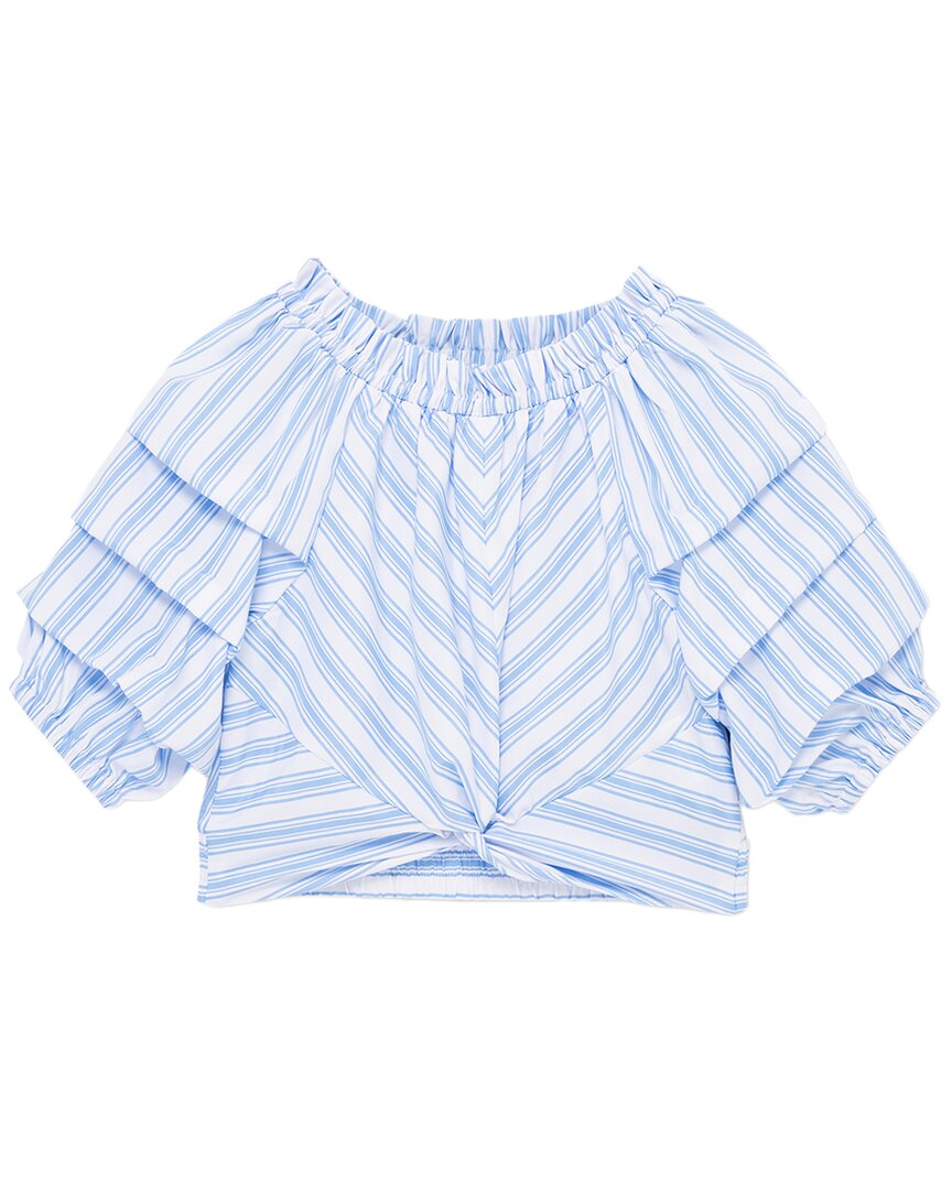 Habitual Jagger Ruched Sleeves Top