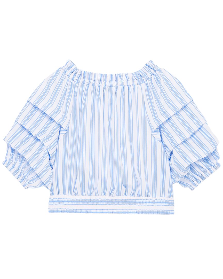 Habitual Jagger Ruched Sleeves Top