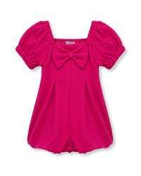 Habitual Bow Front Romper Pink 2T