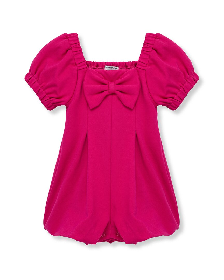 Habitual Bow Front Romper Pink 2T