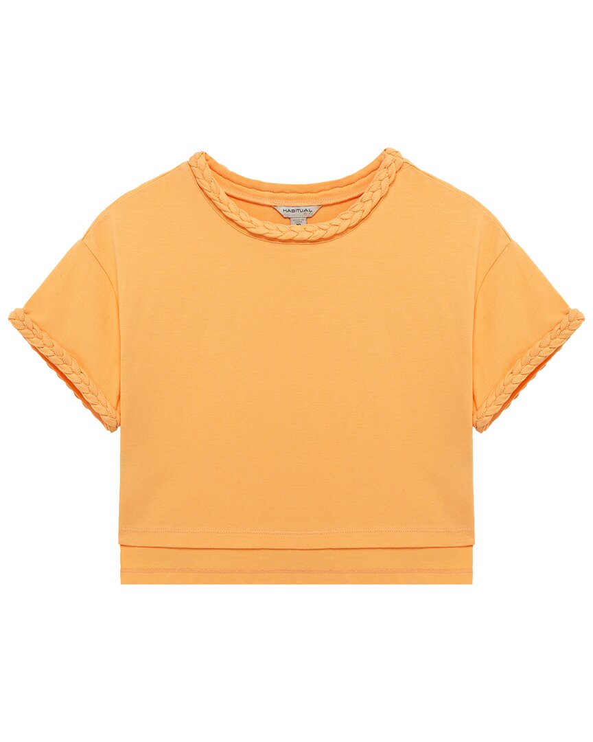 Habitual Braided Sleeve Top Pink