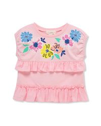 Peek Kids Sequin Ruffle Tee