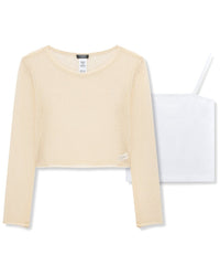 Truce Loose Knit Top & Tank Set
