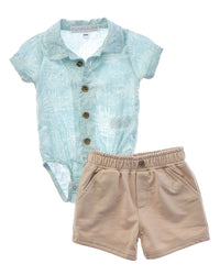 Rachel Zoe 3Pc Short Set With Sunglasses