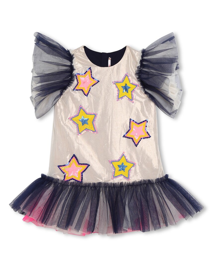 Billieblush Star Tulle Dress Blue 4 (Little Girl S)
