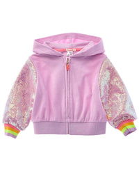 Billieblush Sequin Hoodie Purple 3T