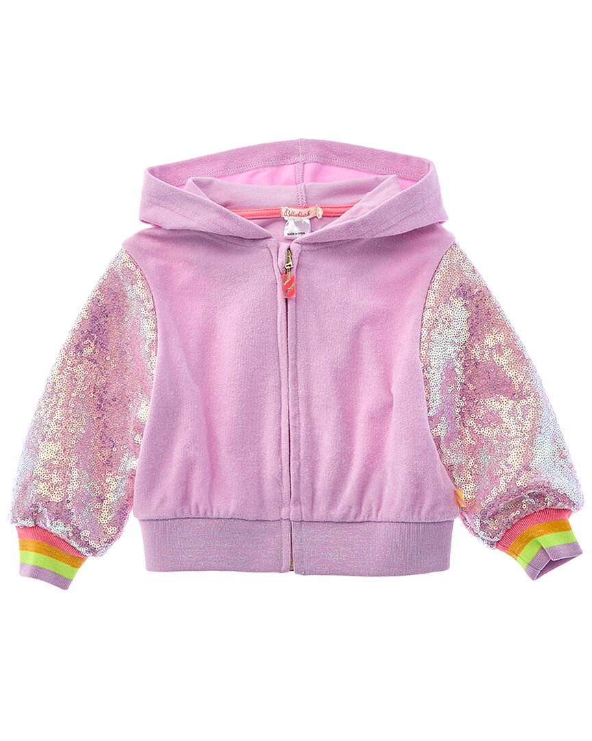 Billieblush Sequin Hoodie Purple 3T