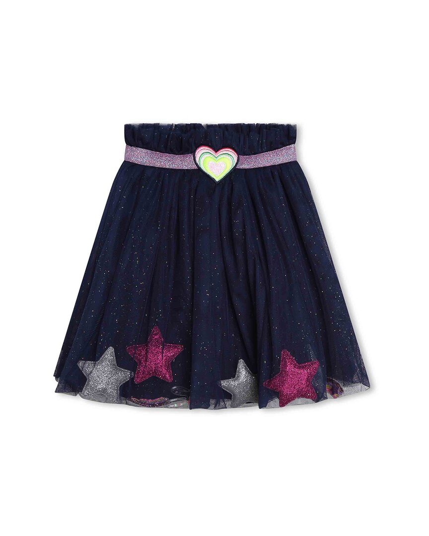Billieblush Star Glimmer Skirt Blue 4 (Little Girl S)