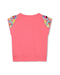 Billieblush Sequin Trim T-Shirt