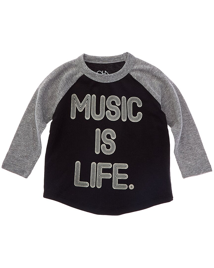 Chaser Music Is Life T-Shirt Black 2T
