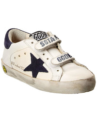 Golden Goose Old School Leather & Suede Sneaker White