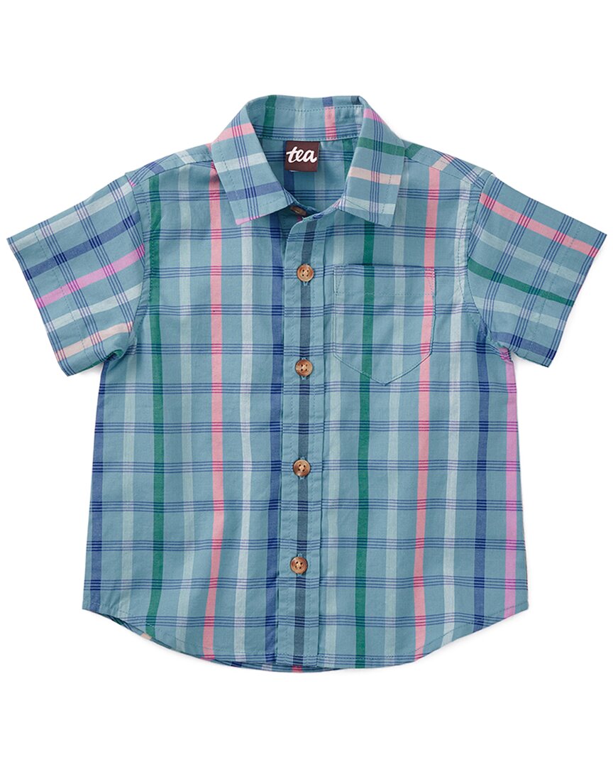 Tea Collection Madras Woven Baby Shirt Multi