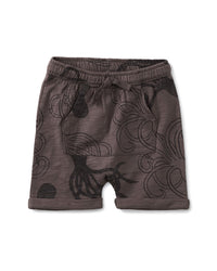 Tea Collection Pocket O Sunshine Baby Short Grey Multi 6 - 9 M