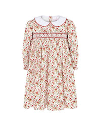 Holly Hastie Princess Darcey Hand Smocked Floral Party Dress