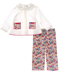 Rachel Riley Winter Berry Pant & Top Set Multi 2T