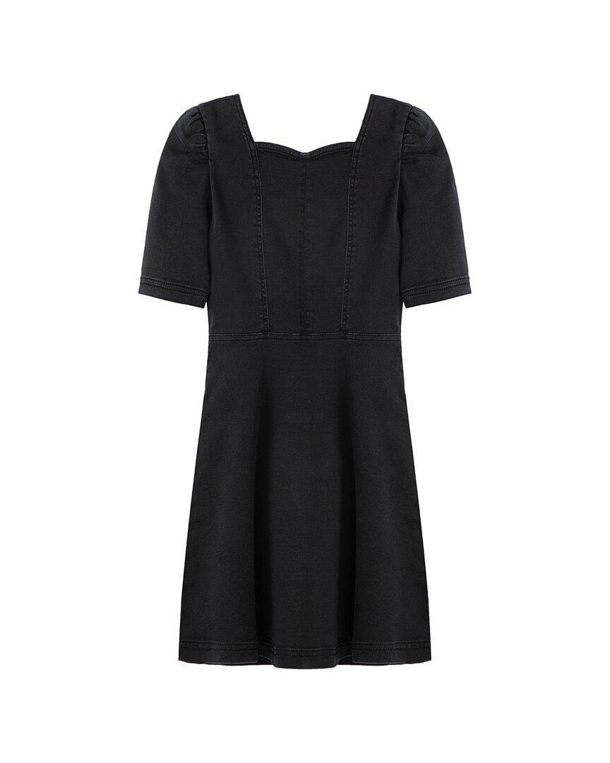 Habitual Puff Sleeve Dress 8 (Big Girl S) Black