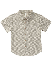 Rylee + Cru Collective Collared Linen-Blend Shirt