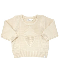 Oh Baby! Knitted Basket Sweater Brown One Size Fits All