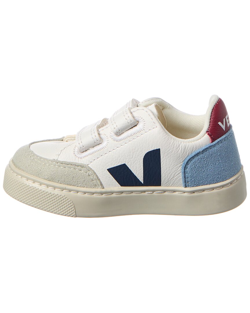 Veja Small V-12 Chromefree Leather Sneaker