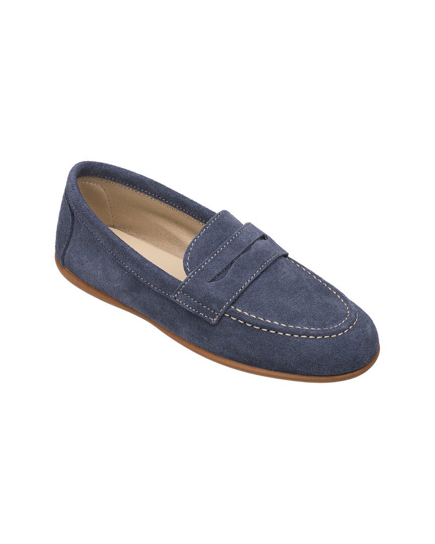 Elephantito Suede Penny Loafer Denim 20