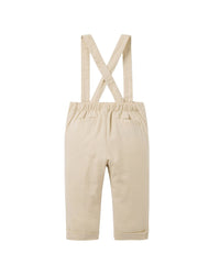 Janie And Jack Linen-Blend Suspender Pant