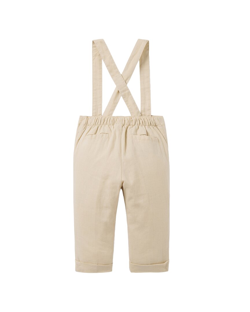 Janie And Jack Linen-Blend Suspender Pant