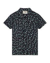 Boardies¨ X Raeburn Sharks Open Collar Shirt Charcoal