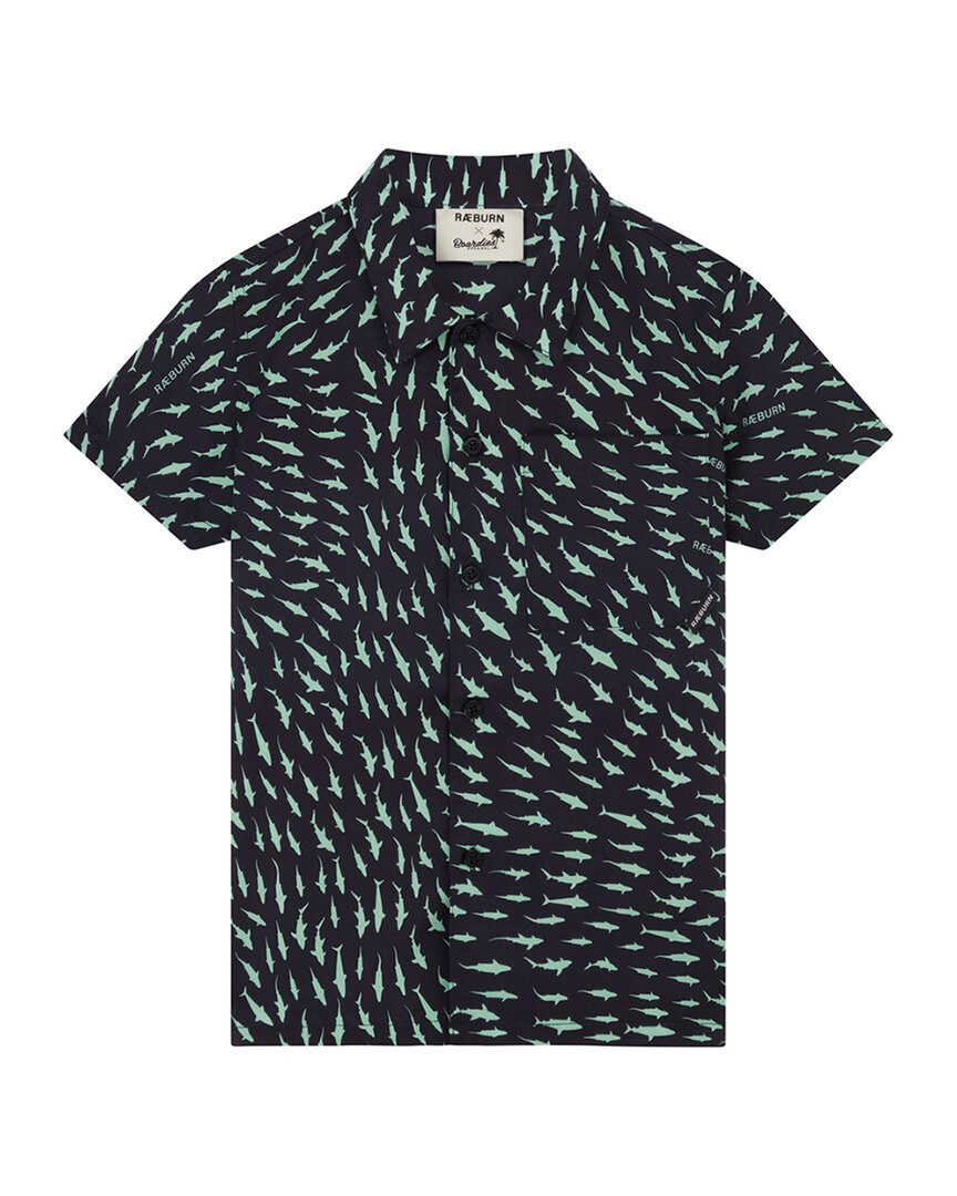 Boardies¨ X Raeburn Sharks Open Collar Shirt Charcoal