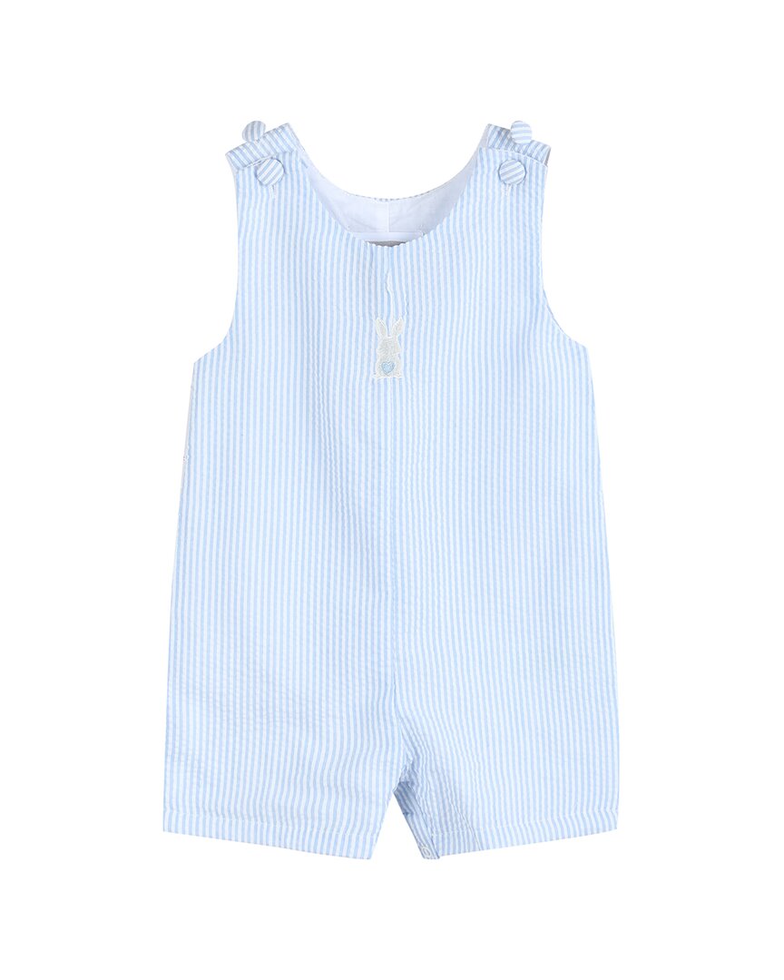 Lil Cactus Seersucker Easter Bunny Overalls