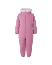Rachel Riley Rachel Riley Pink Faux Fur Trim Snowsuit