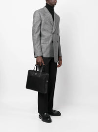 Prada Men Cartella Re-Nylon E Saffiano