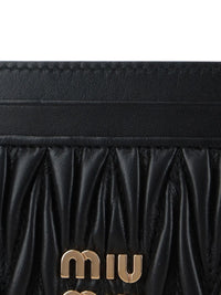 Miu Miu Women Portacarte In Nappa Matelassé