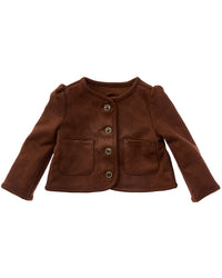 Janie and Jack Janie And Jack The Sueded Puff Sleeve Jacket