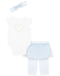 Little Me Daisies Skegging Set Headband